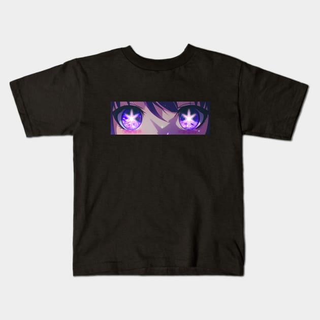 Ai Oshi No Ko Eyes Kids T-Shirt by MeowtakuShop